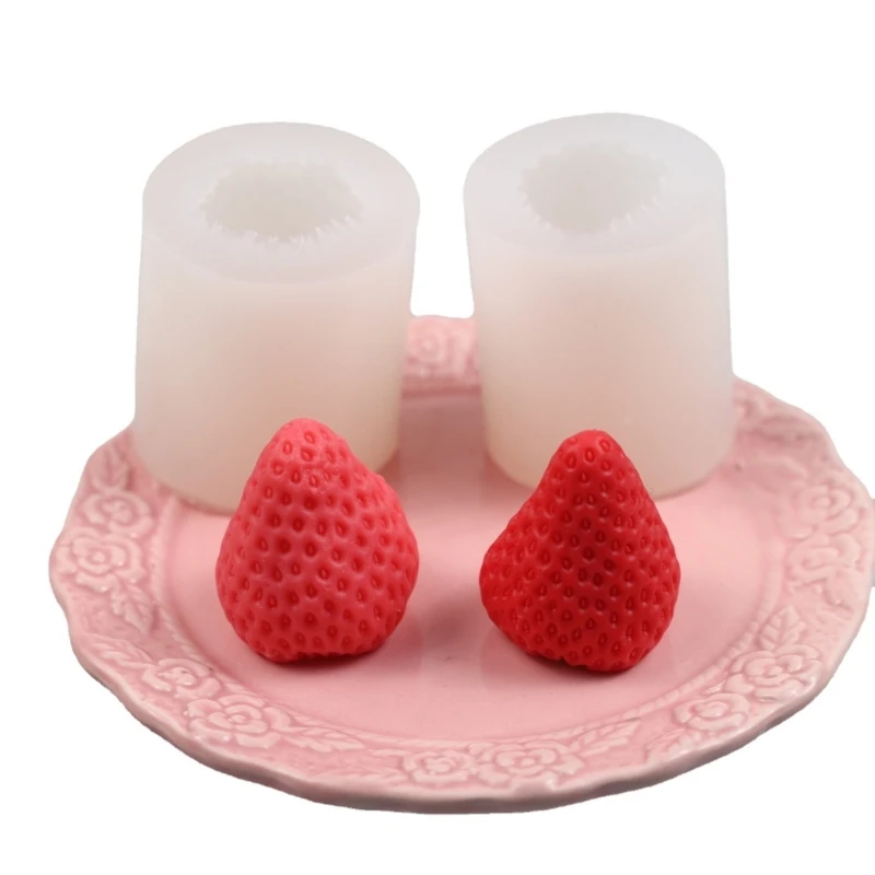 

Strawberry Sugar Silicone Mold Cake Mold Vegetable Fudge Candy Mold Chocolate Ice Block French Dessert Cake Decorations 634D