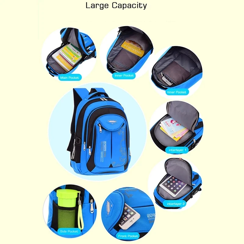 Schoolbag Backpack School Bag Class Back For Teenager Children Girls Boys Child Kid Primary Kindergarten Waterproof Women Morral