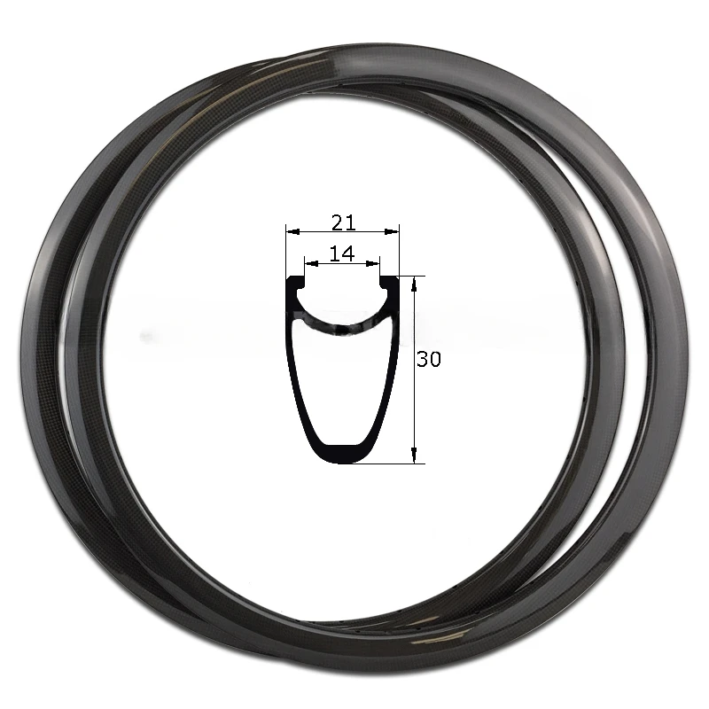 24-дюймовые диски из углеродного волокна для BMX велосипеда колеса 30 мм глубина 21