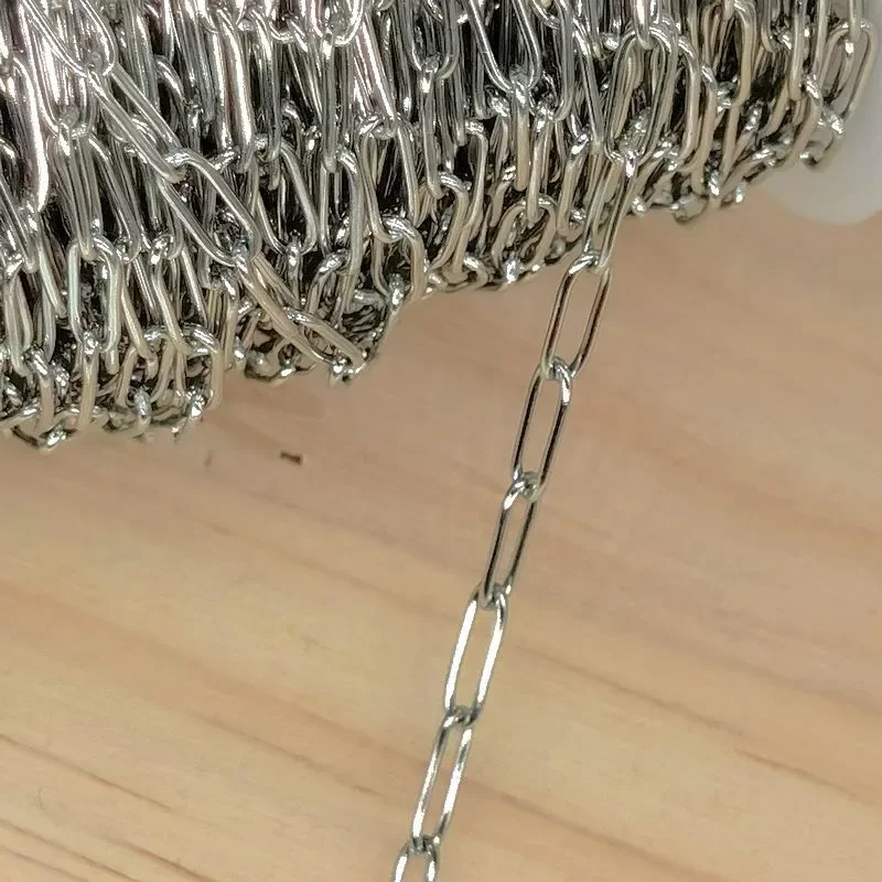Stainless Steel Necklace Chain for Diy Jewelry Making Rolo Cable Link Bulk Chains Handmade Neckalce Bracelet Accessories