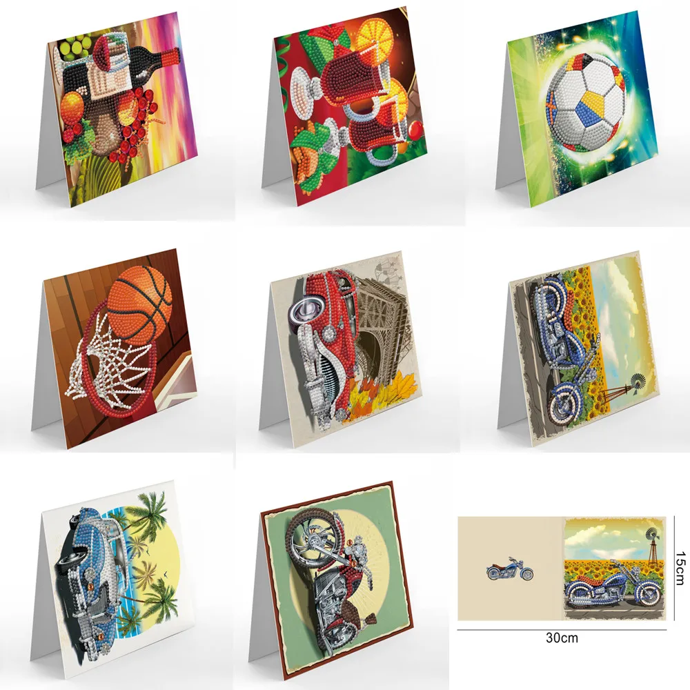 

Алмазная картина «сделай сам», поздравительные открытки для папы, открытки для желаний для мальчиков и женщин, Алмазная мозаика, вышивка, от...