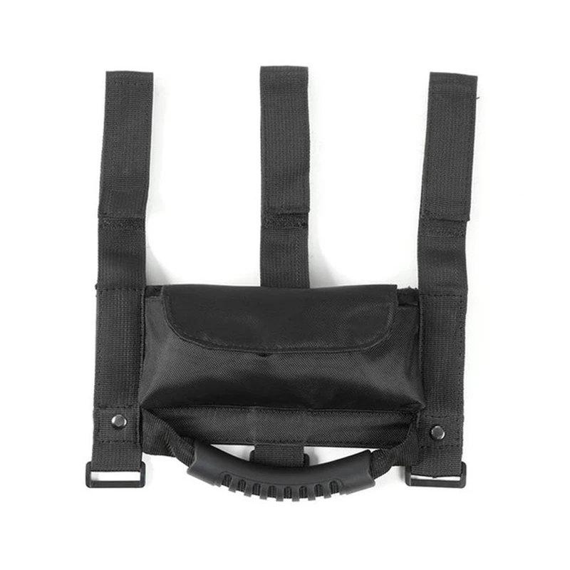 

Black Sunglasses Bag Handle Armrest For Jeep Wrangler CJ TJ JK JL Oxford Cloth Useful Brand New Value Universal