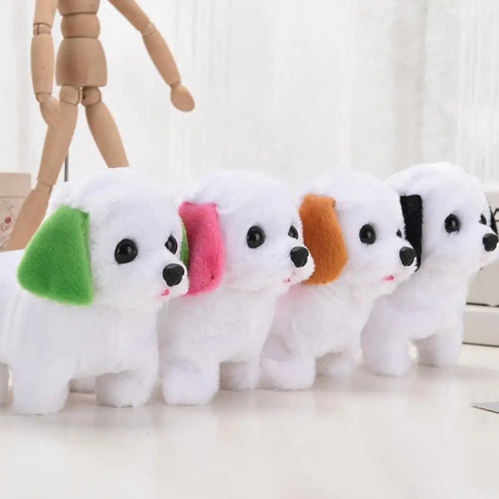 

Simulation Dog Toy Realistic Walking Wagging Christmas Gift Electric Plush Toy for Kids Children Pupils Girlfriend