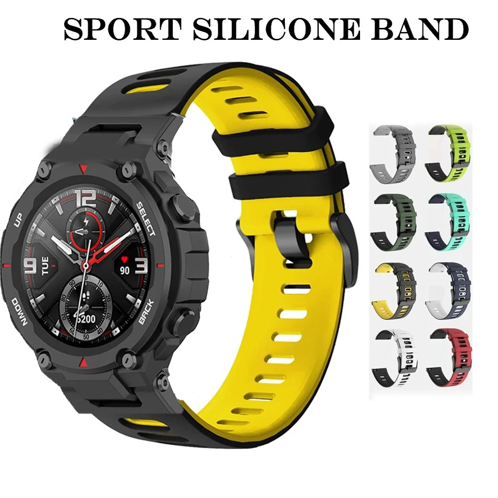 Soft Silicone Strap For Huami Amazfit T-Rex Smart Watch Band Sports Bracelet For Xiaomi Amazfit T-Rex T Rex Pro Correa Wristband