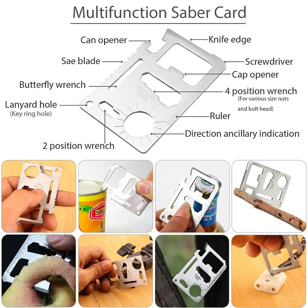 Набор для выживания военный миниатюрный набор путешествий и кемпинга