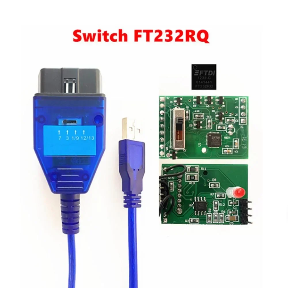 

4-позиционный переключатель для VAG COM KKL для FIAT ECU SCAN FTDI FT232RL FT232RQ для VAG KKL USB инструмент OBD2 USB диагностический интерфейс