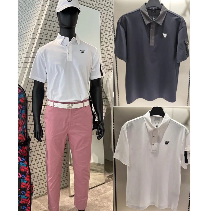 

GOLF men's short sleeve top summer new sports leisure loose breathable quick drying fabric T-shirt Golf clothing men