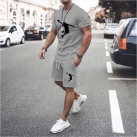 2022 summer mens sweater solid color clothing set fashion t shirt shorts jogging suit sports basketball oversized clothes