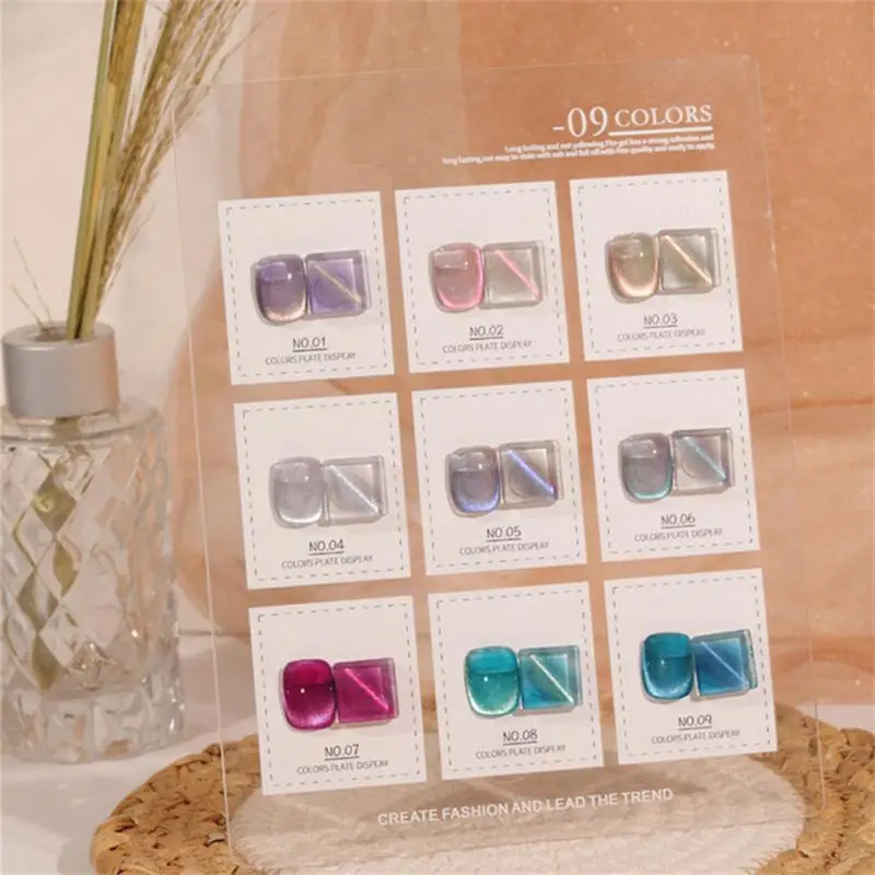 1pcs Nail Polish Gel Popular Transparent Color Cat Eye Under Different Angles With Colorful Light Spots Dazzling Effect TSLM1 |
