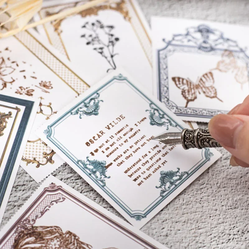 30 шт. Материал бумаги классическая художественная граница письмо сообщений