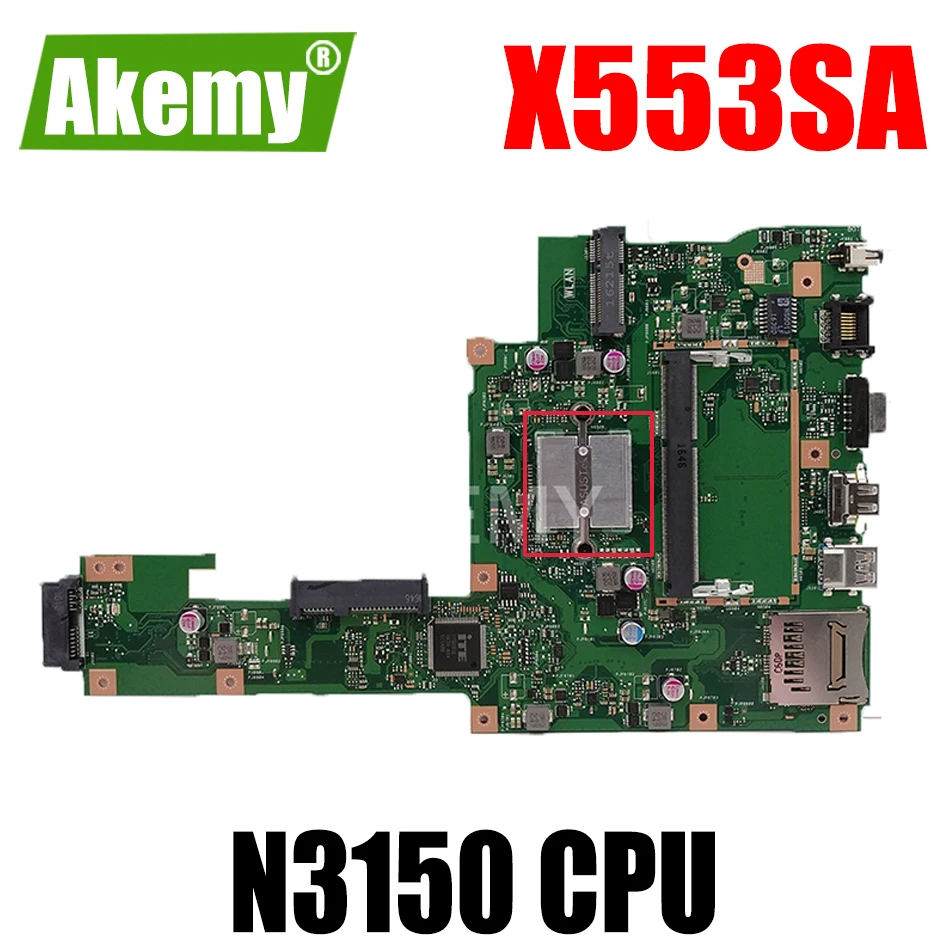 

Akemy X553SA Motherboard N3150 4 cores For ASUS A553S A553SA F553S F553SA X553S laptop Motherboard X553SA Mainboard