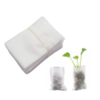 200pcs 8x10cm seedling plants nursery bags organic biodegradable grow bags fabric eco friendly ventilate growing planting bags