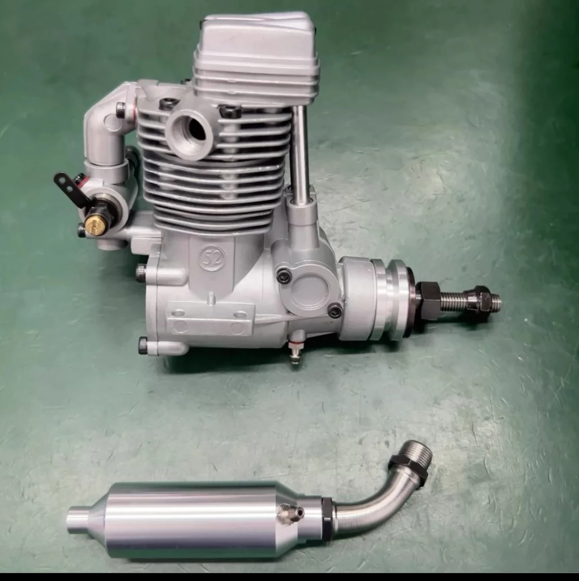 Фото Четырехтактный двигатель ASP 52FS Glow Motor PH FS52 52Class 8.5CC Nitro Engine Motor для радиоуправляемого самолета с фиксированным крылом модель OS YS SAITO SC DC №1