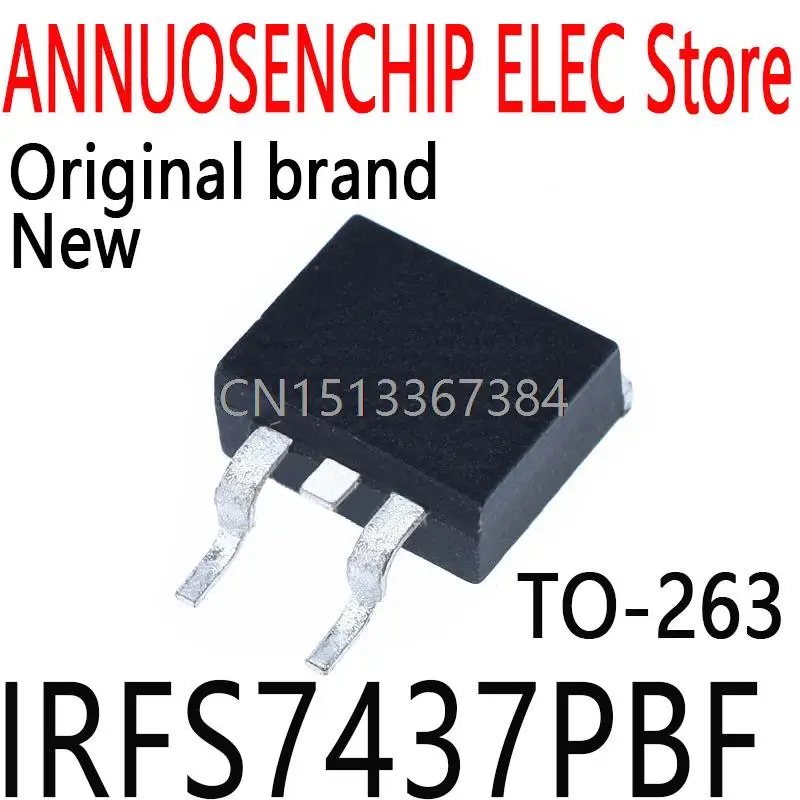 Новые и оригинальные IRFS7437 FS7437 TO-263 195A 40V IRFS7437PBF, 10 шт.