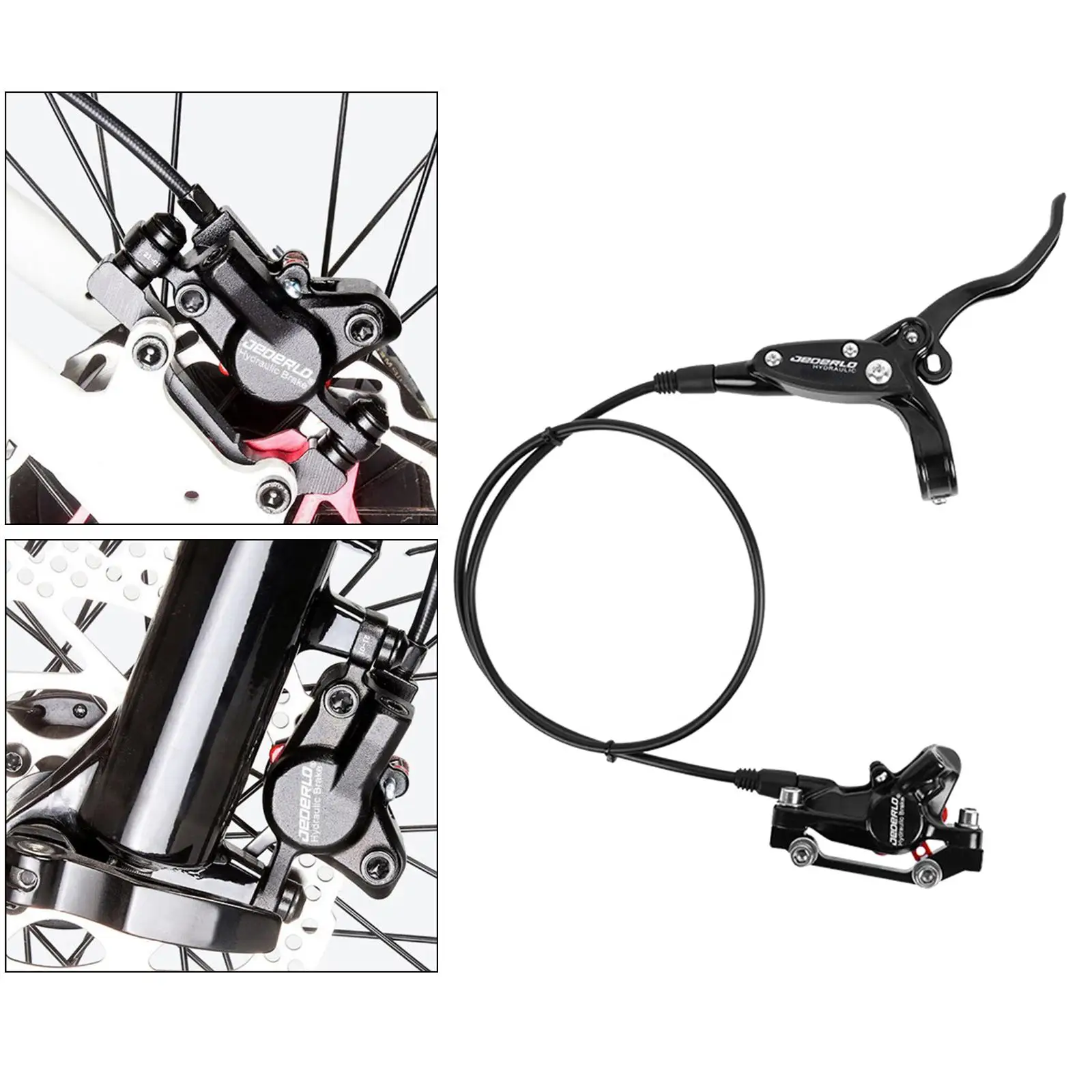 

Hydraulic Disc Brakes, Aluminum Alloy Right Front Left Rear Disc Brake Levers, Fit for Mountain Bike Adapter