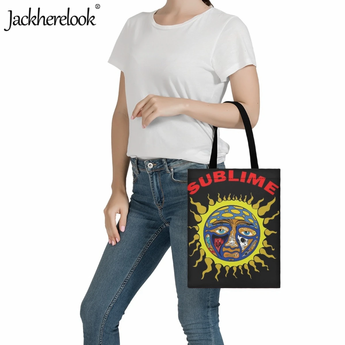 Jackherelook дизайнерская Классическая Холщовая Сумка от солнца для женщин