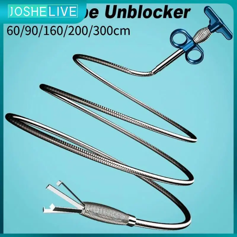 

Bathroom Sewer Sink Cleaning Tools Dredging Tool Snake Spring Pipe Hair 60/90/160/200/300cm Clog Remover Kitchen Accessories