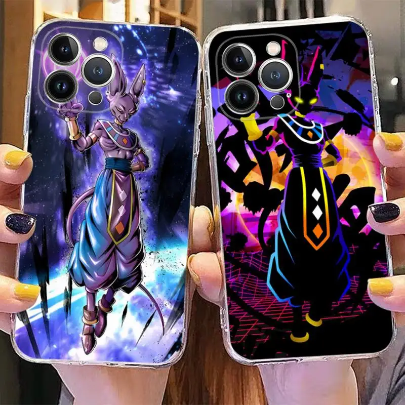 

BANDAI Dragon Ball Beerus Phone Case for iPhone 11 12 13 mini pro XS MAX 8 7 6 6S Plus X 5S SE 2020 XR case