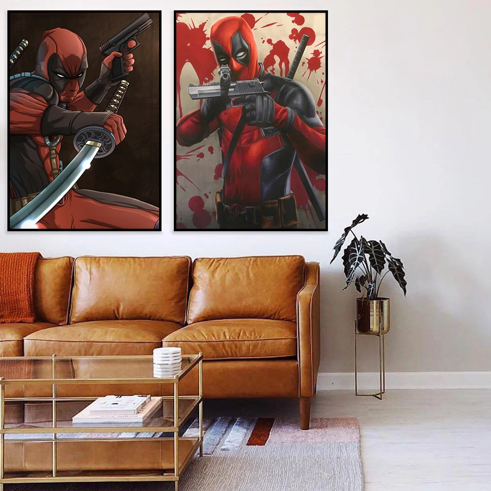MINISO настенные художественные плакаты из фильма Marvel мстители Супергерой Дэдпул