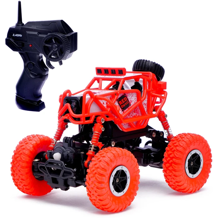 Машина радиоуправляемая Джип-триал полный привод 4WD работает от аккумулятора |