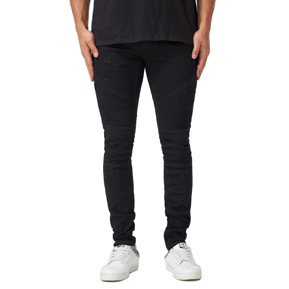 High Street Ripped Men's Jeans Streetwear Jeans Man's Trousers