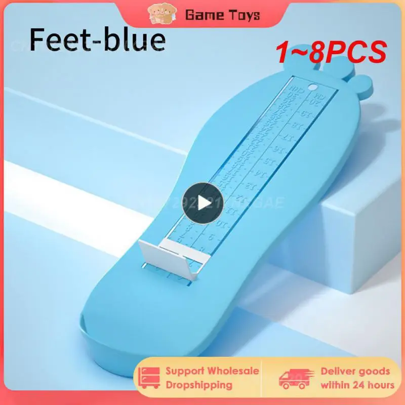

1~8PCS Kid Infant Foot Measure Gauge Shoes Size Measuring Ruler Tool Baby Child Shoe Toddler Infant Shoes Fittings Gauge For 0-8