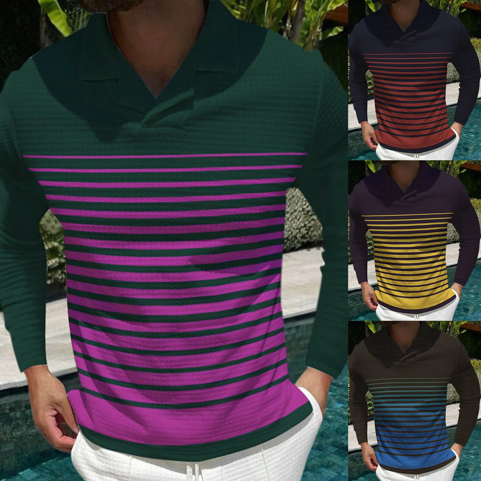 

Большие и высокие мужские рубашки, модная Повседневная Блузка с воротником и 3d-цифровой печатью, Мужская водолазка с ложным воротником