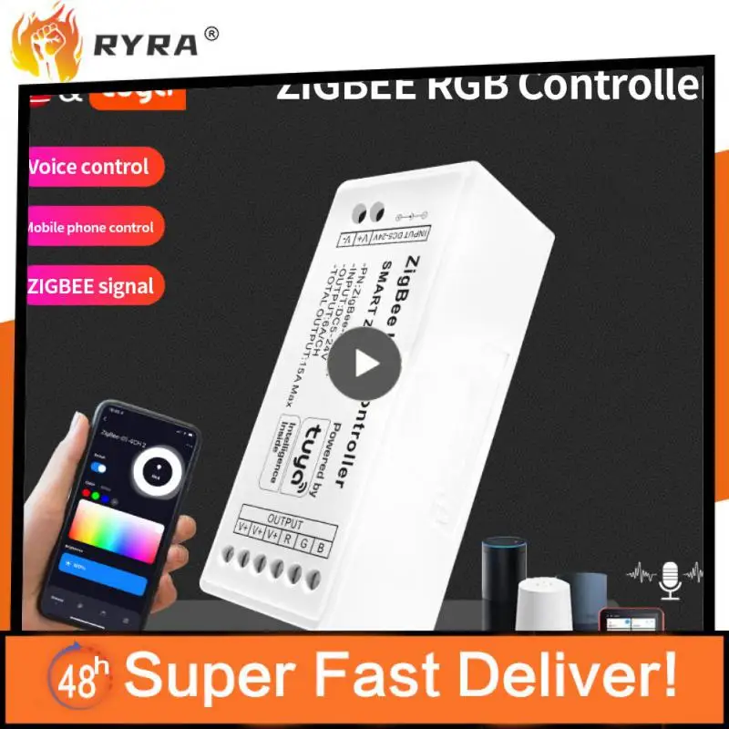 

Zigbee Led Strip Switches App Voice Control Single Color Dual Color Rgb Rgbw Rgbcw Led Strip Light Controller Smart Life Tuya