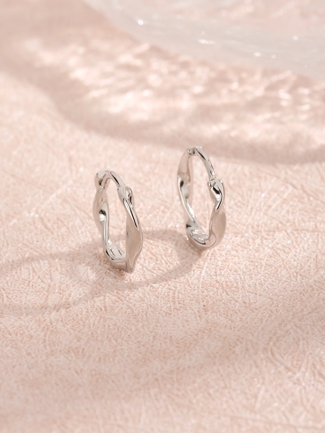 

Женские серьги Mobius из серебра 2023 пробы, в японском и южнокорейском стиле