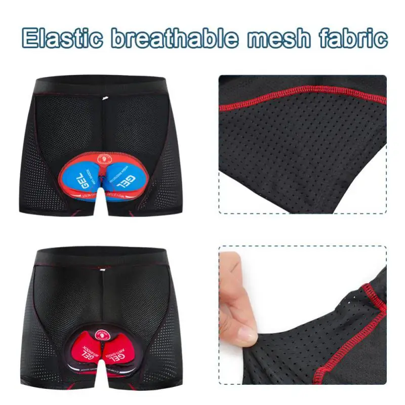 Мужские велосипедные шорты дышащее Сетчатое Велосипедное нижнее белье 5D гелевые