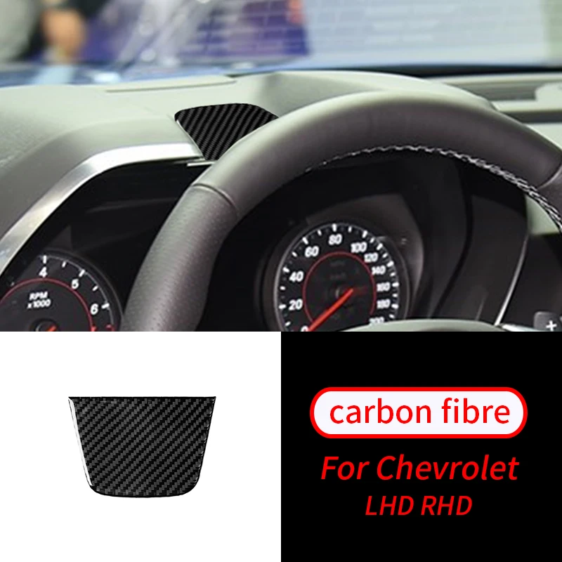 

For Chevrolet Camaro 2017-2019 1 PCS Real Carbon Fiber Instrument Upper Panel Sticker Trim Car Interior Accessories