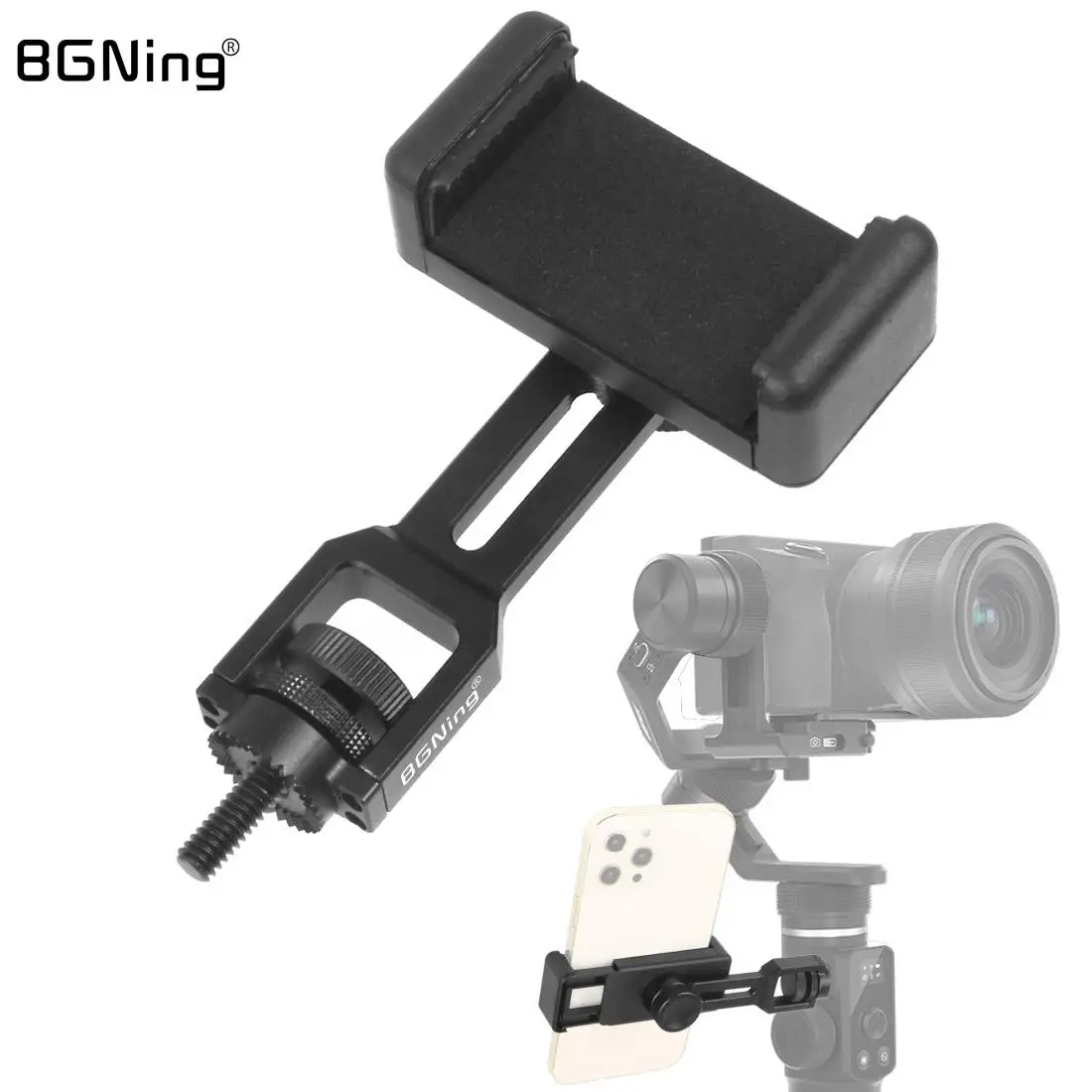 

Phone Holder Clip Gimbal Extension Mount Bracket for Zhiyun Weebill Lab S Feiyu G6 G6 Plus for DJI Ronin S Handheld Stabilizer