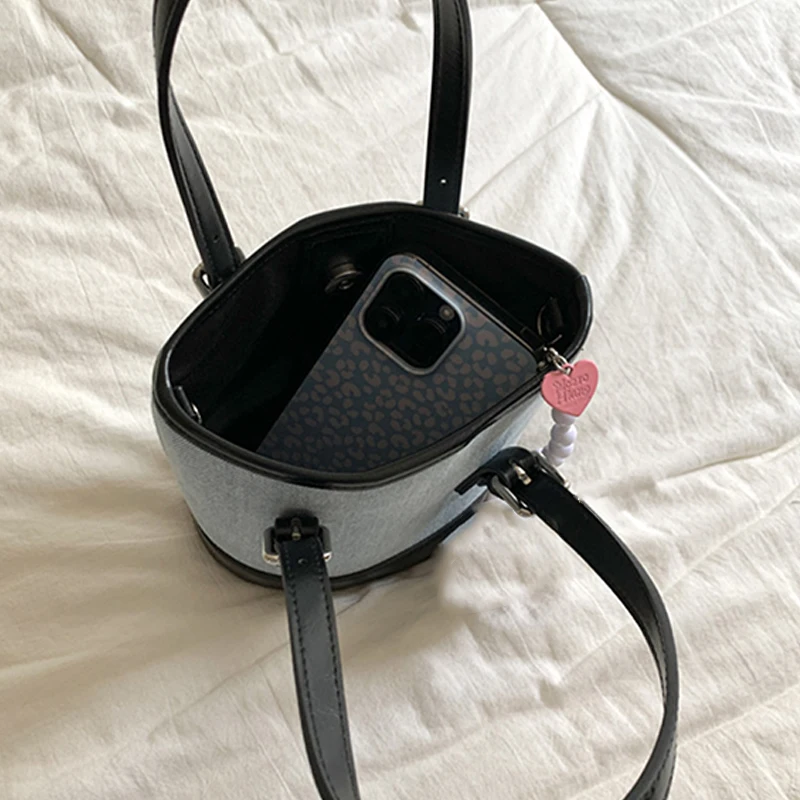 Новая простая модная сумка-ведро большой вместимости в стиле ретро для подмышек