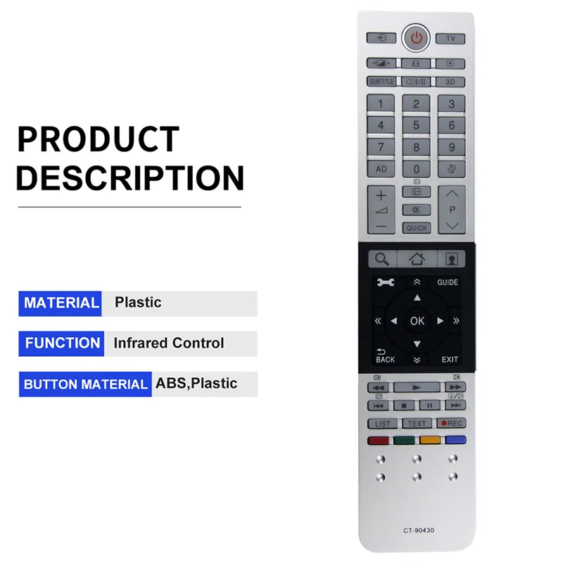 Заменить CT 90430 пульт дистанционного управления для Toshiba 4K Ultra HD TV HD Smart TV (art.: 3920c9ceb0621) - 3920c9ceb0621