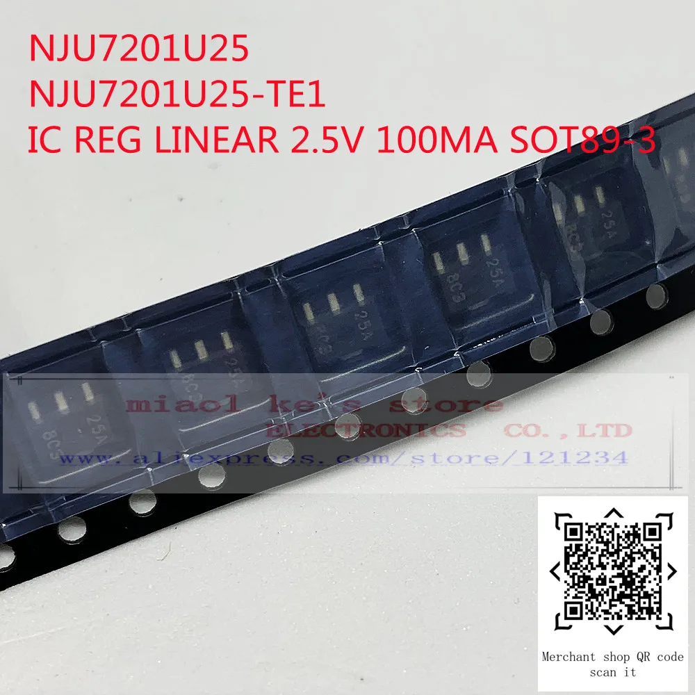 

[10 шт.] NJU7201U25 NJU7201U30 NJU7201U50 NJU7201U25-TE1 NJU7201U30-TE1-IC REG LINEAR 100MA NJU7201U50-TE1