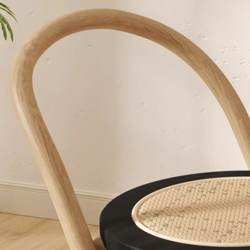 wa akcent krzesła do jadalni projekt salonu składane rattanowe drewniane minimalistyczne Sillas De Comedor dom umeblowanie CC
