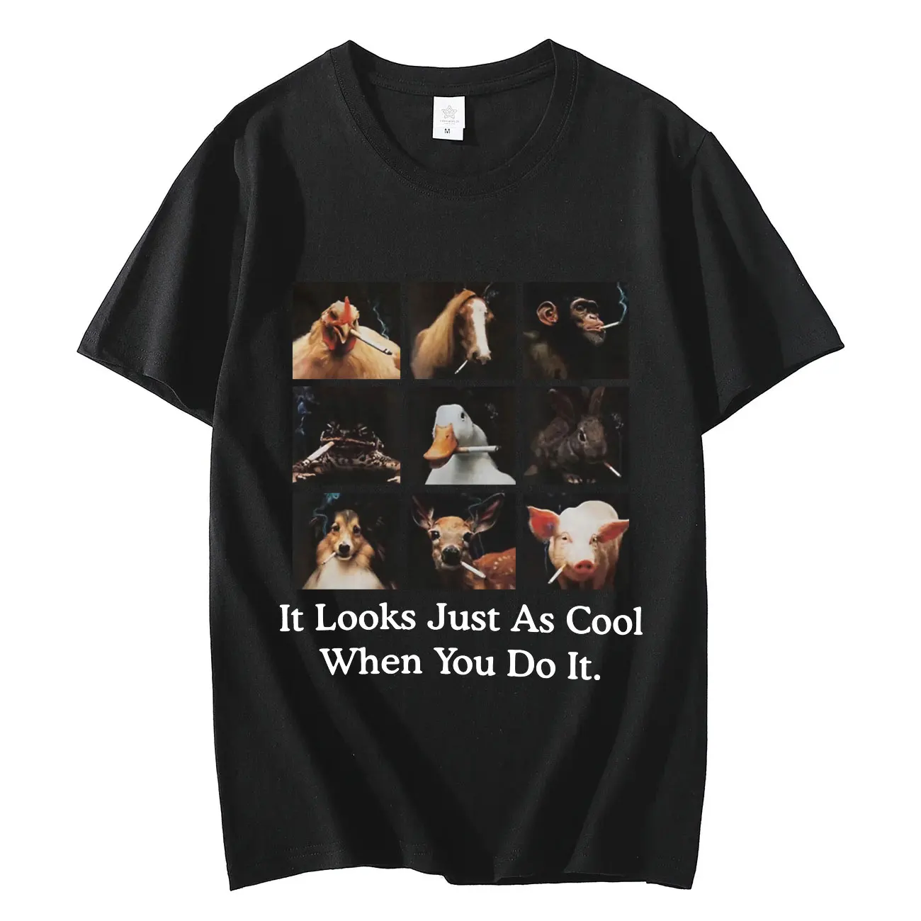 Забавная выглядит так же круто когда вы делаете это футболка уличная мода