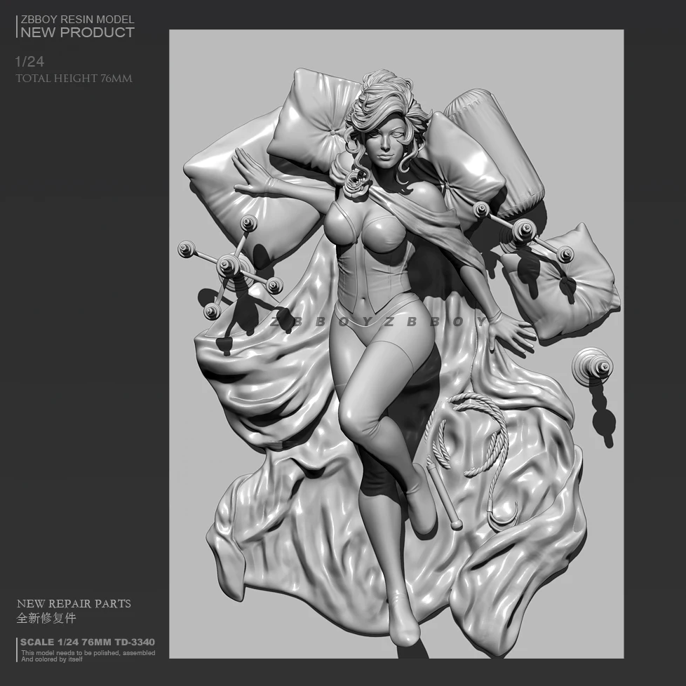 

1/24 Black Queen Resin Figure Soldier TD-3340