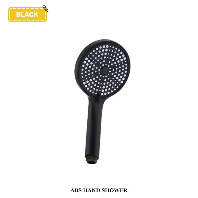 

Матовый золотой ручной душ из АБС-пластика, многофункциональная ручная насадка для душа для ванной комнаты, хромированный, серый, белый, черный, розовое золото, замена душа