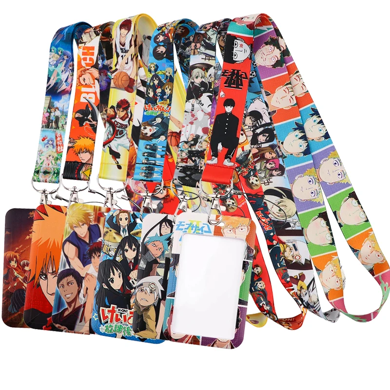 

C2623 Japanese Anime Lanyard for Keys Keychain ID Card Pass Cartoon Mobile Phone USB Badge Key Holder Keyring Accessories Gift