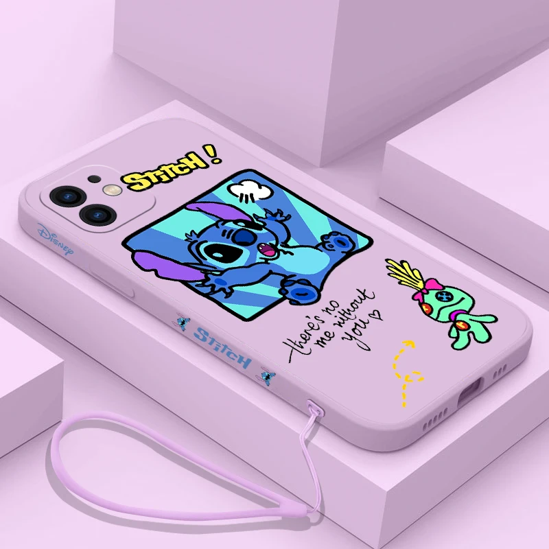 Телефонный чехол Disney Stitch для Xiaomi Redmi Note 11 10A 11T 10 10T 10S 9T 9 8 7 Pro Plus 10C 9A 9C 4G 5G с ремешком.