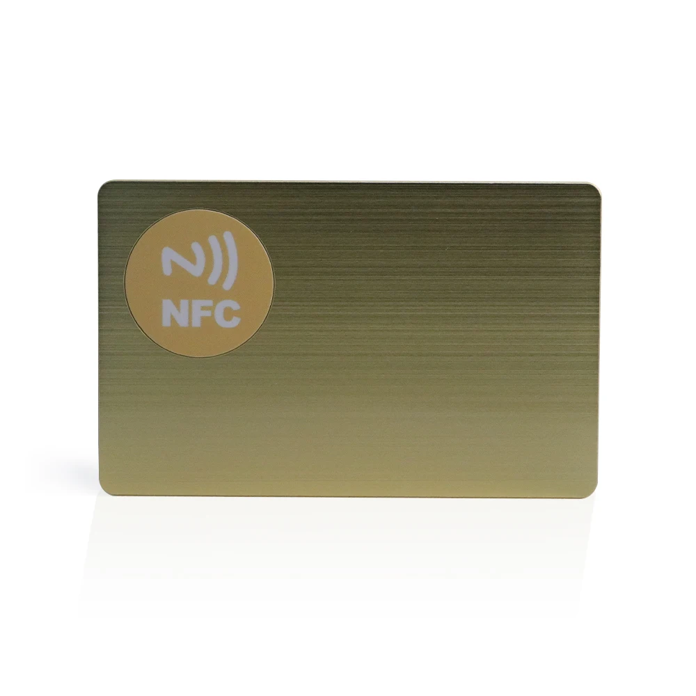 5 шт. металлическая карта NFC 215/216 чип контактный SLE4442 интеллектуальная цифровая