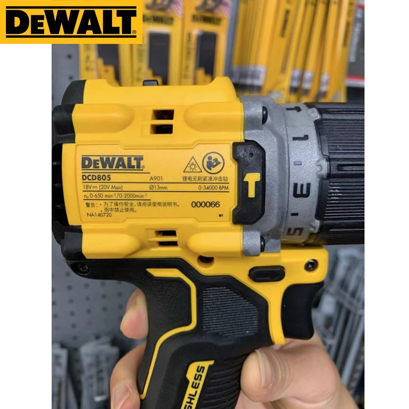 Ударная дрель Dewalt DCD805 с набором инструментов только 18 в макс. XR бесщеточная