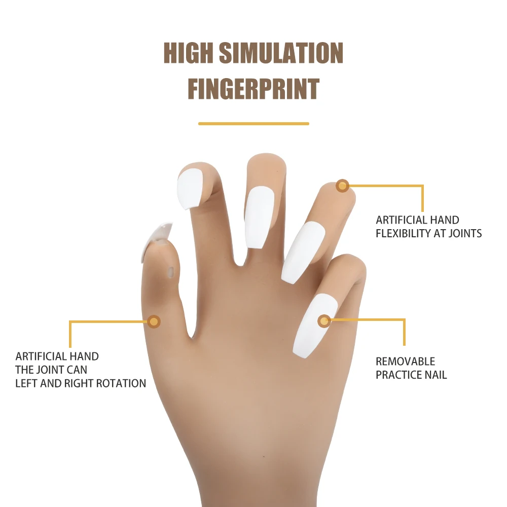 Новая тренировочная рука для ногтей силиконовое оборудование практики дизайна