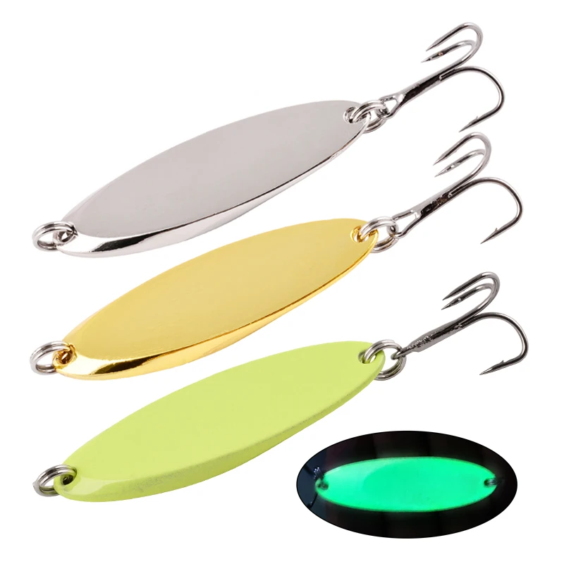 

1PCS 7g-56g Metal Spinner Spoon Trout Fishing Lure Hard Bait Sequins Noise Paillette Artificial Bait Small Hard Sequins Spinner