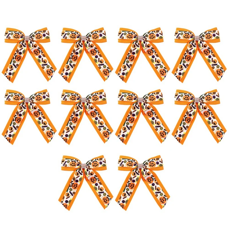 Хэллоуин Летучая Мышь Призрачный Принт Алмазная Цепочка Бантом Шпилька Для