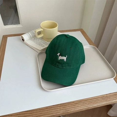 Детская бейсболка GEONYIEEK с вышивкой таксы