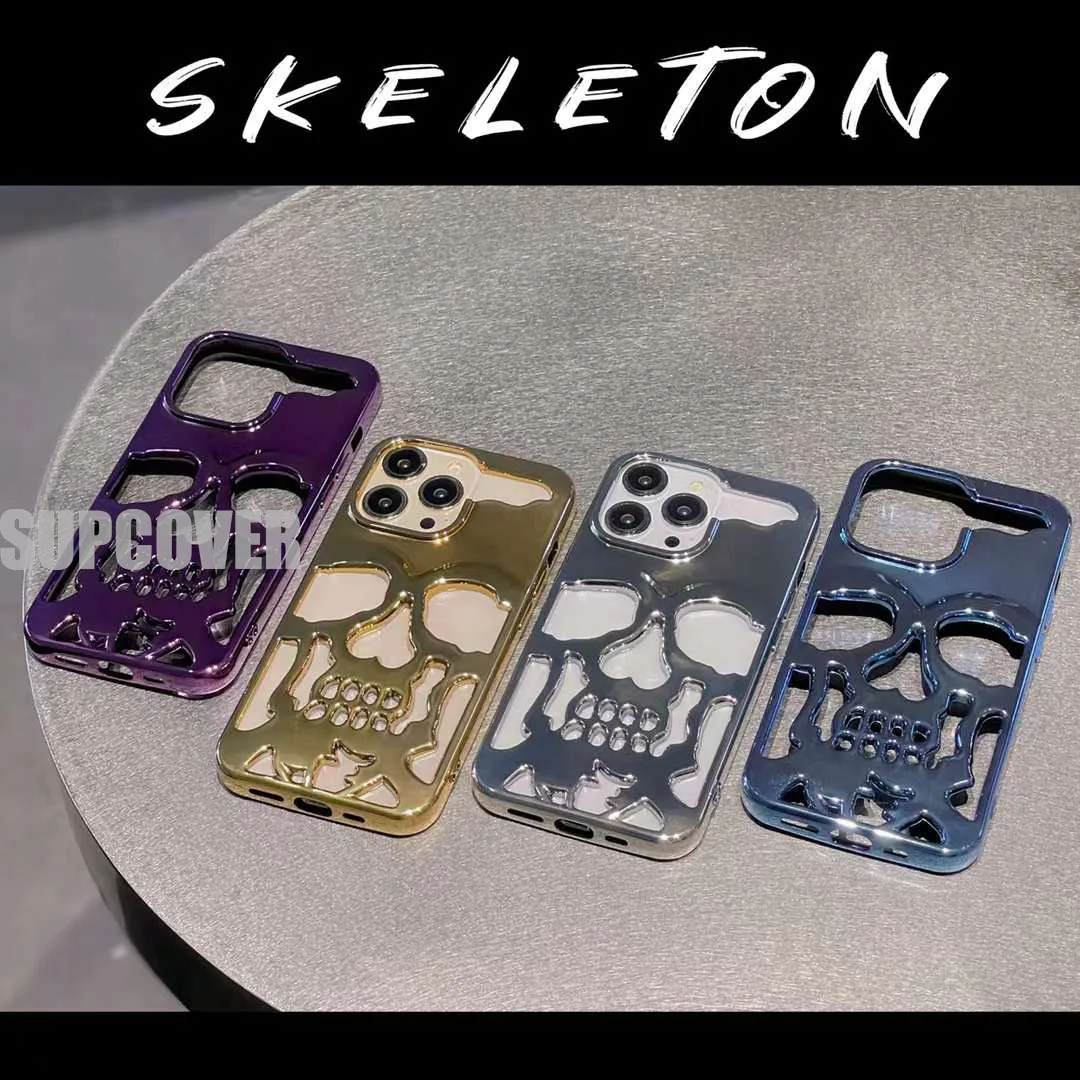 

Крутой чехол с черепом и скелетом для iPhone 11 12 Pro Max 13 Pro Max 14 Pro Max Plus