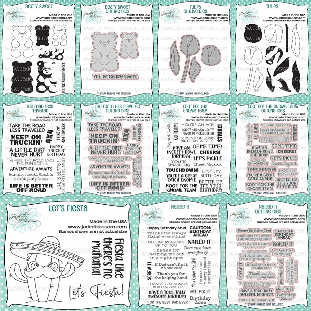 Большая распродажа металлические штампы тюльпаны и медведи для DIY скрапбукинга