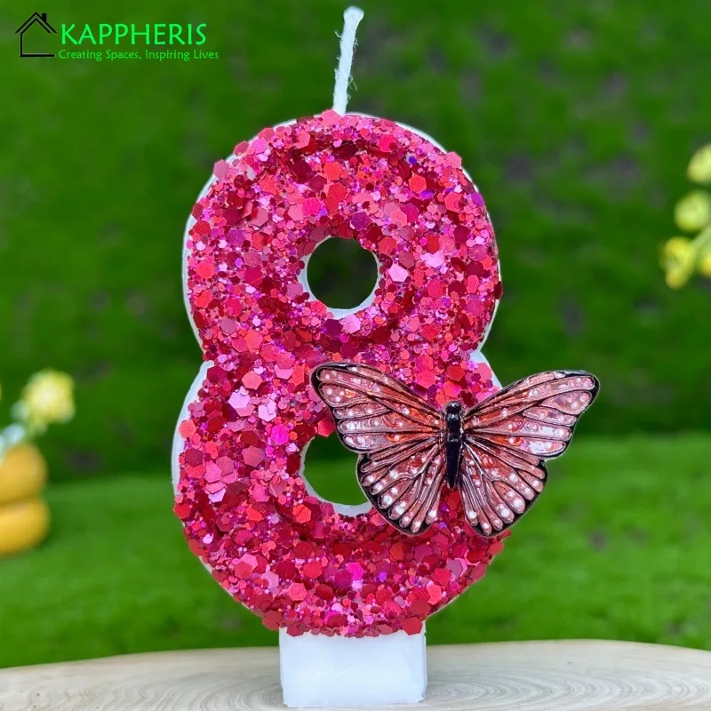 

Свечи-бабочки Bougie Papillon розовые